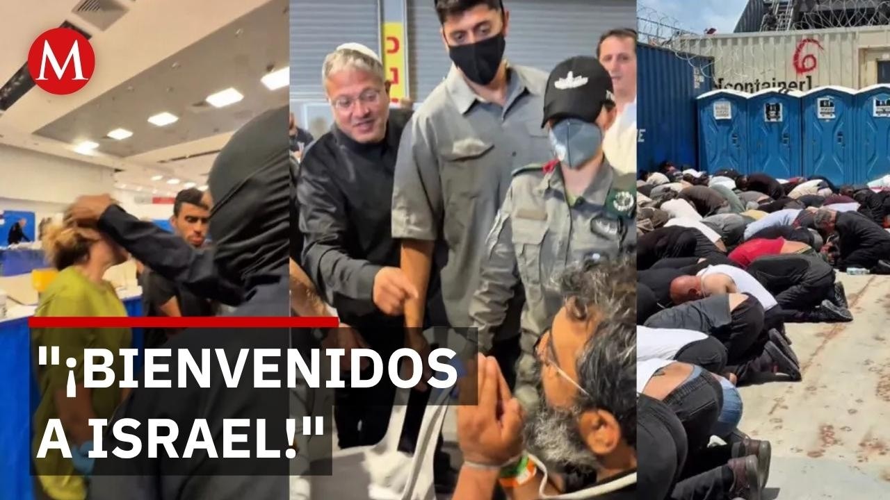 Ministro israelí muestra video de activistas detenidos 🚨