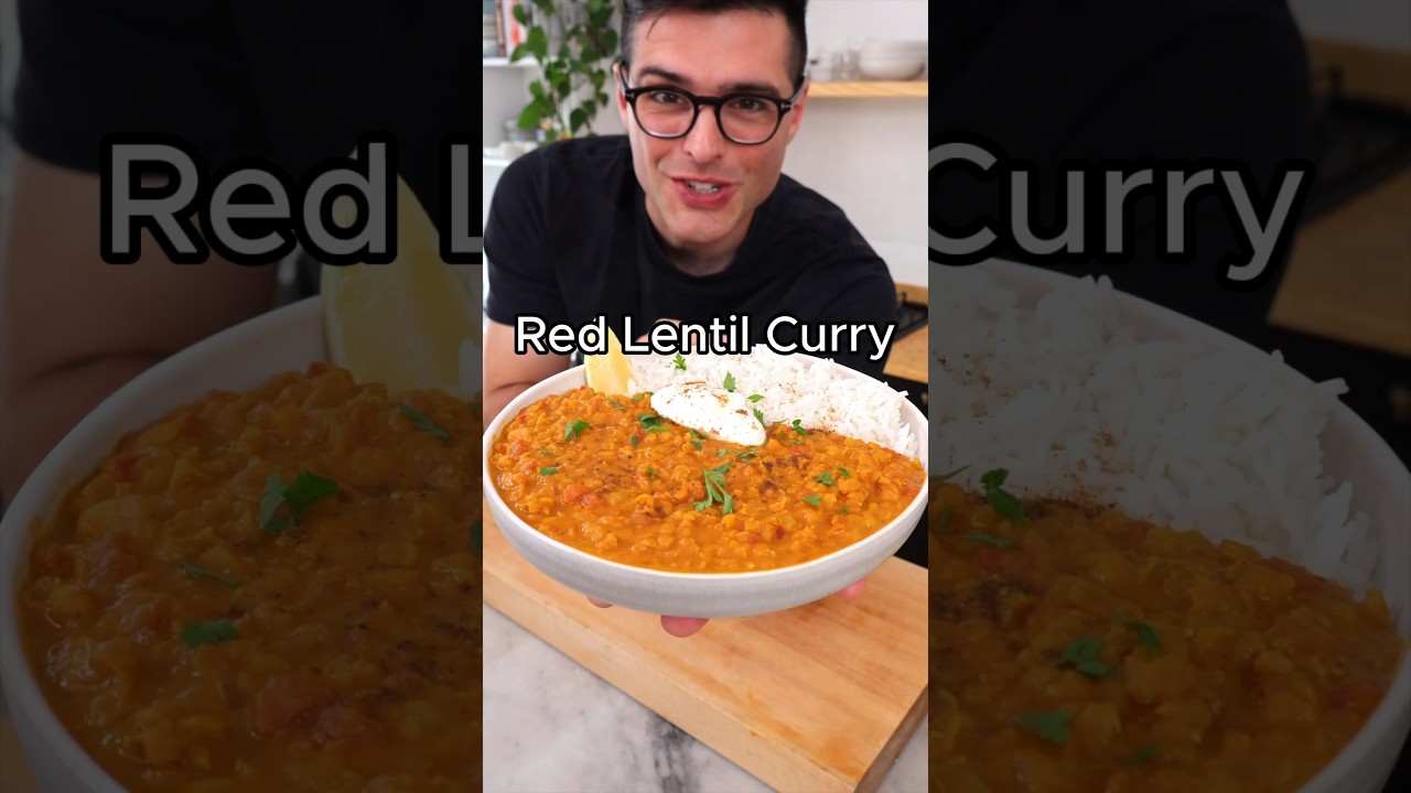 Quick Red Lentil Curry in 30 Minutes 🍛
