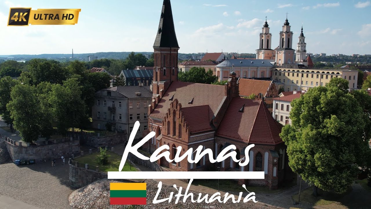 Kaunas, Lithuania in 4K: Cinematic Drone Tour 🇱🇹