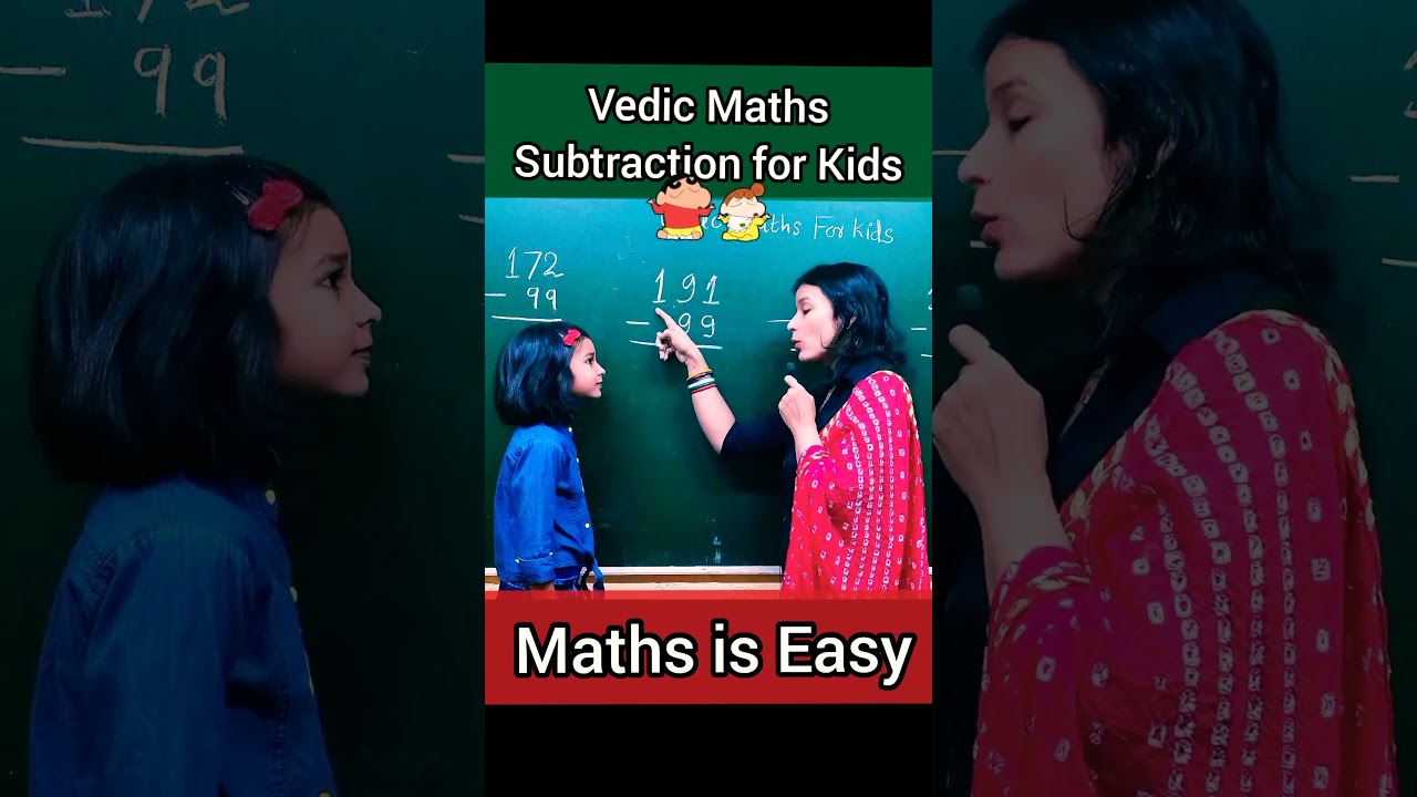 Amazing Vedic Maths Trick for Kids! Quick & Fun Subtraction Method ✨