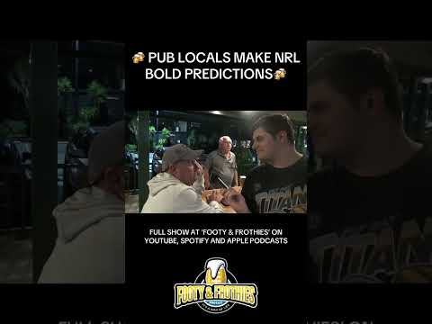 PUB LOCALS NRL PREDICTIONS #nationalrugbyleague #nrl #nrl25 #nrl2025 #rugbyleague