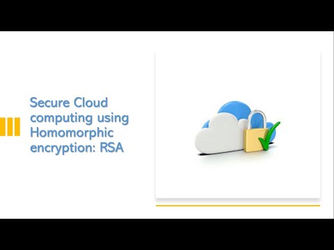 Secure Cloud Computing with Homomorphic encryption