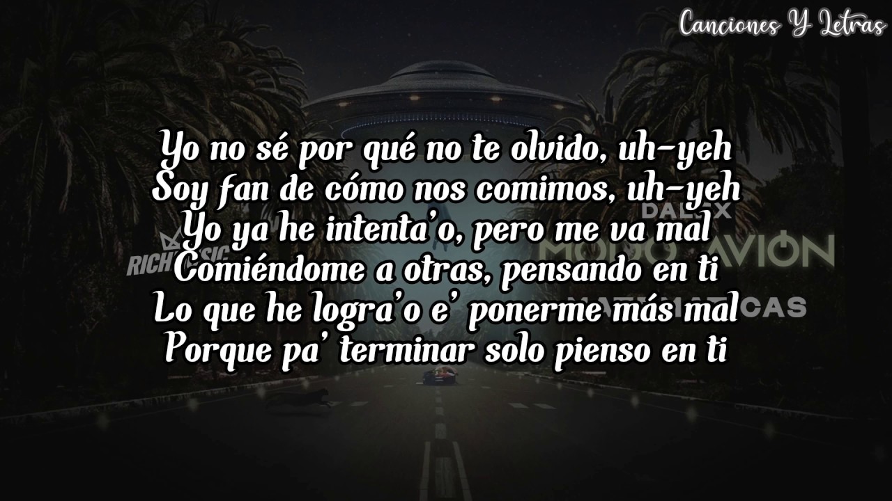 Matemáticas - Dalex [Letra/lyrics]