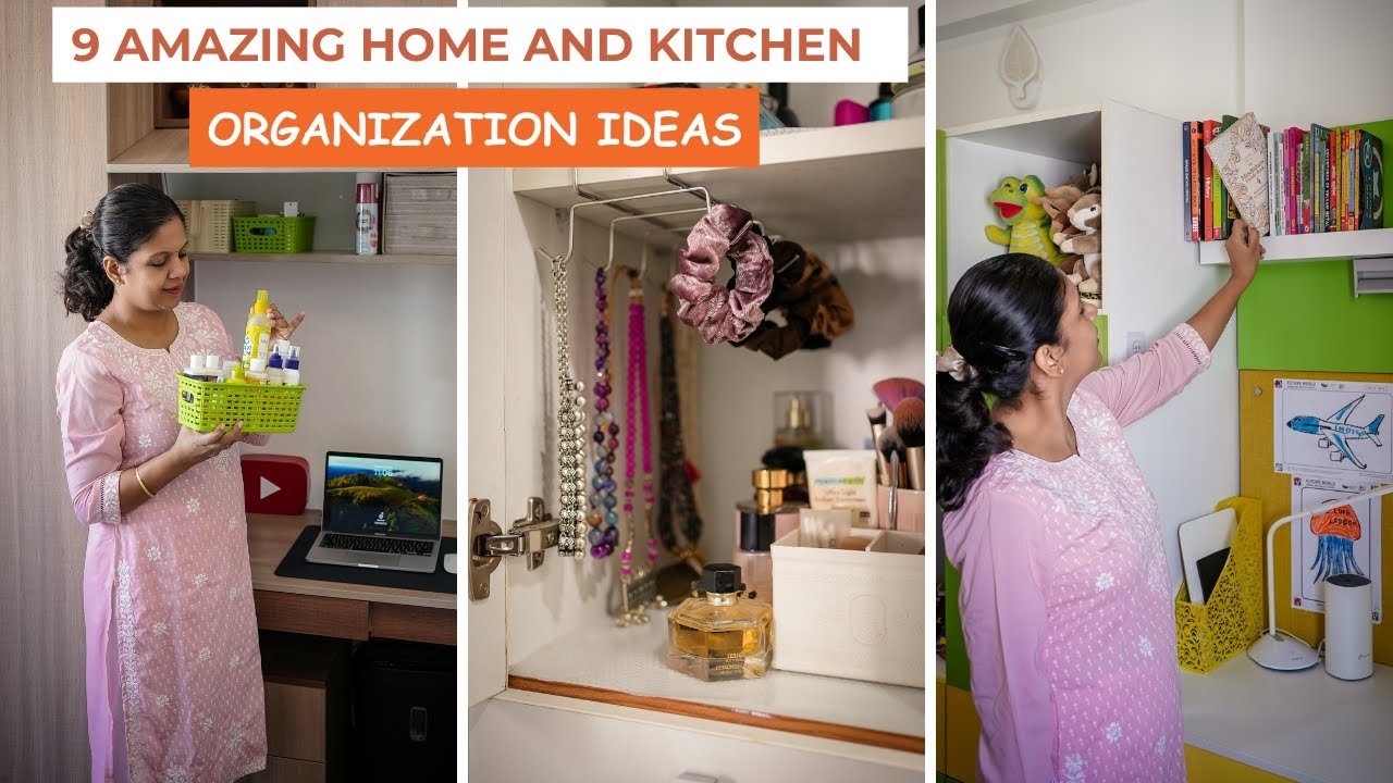 9 Smart Home & Kitchen Organization Tips 🏡