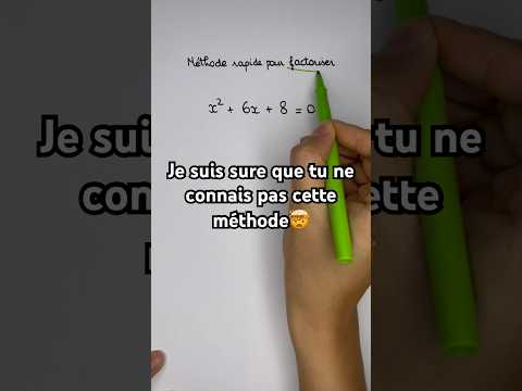 💪 méthode rapide pour #factoriser #maths