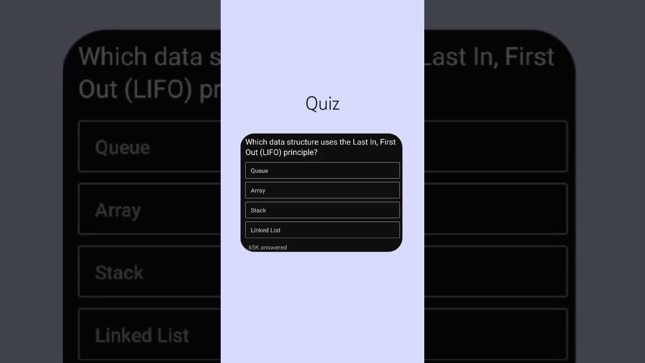 Data Structure Quiz: Stacks & Queues 🧠