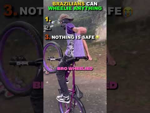 Brazlian Riders Can Wheelie Everything!! #shorts