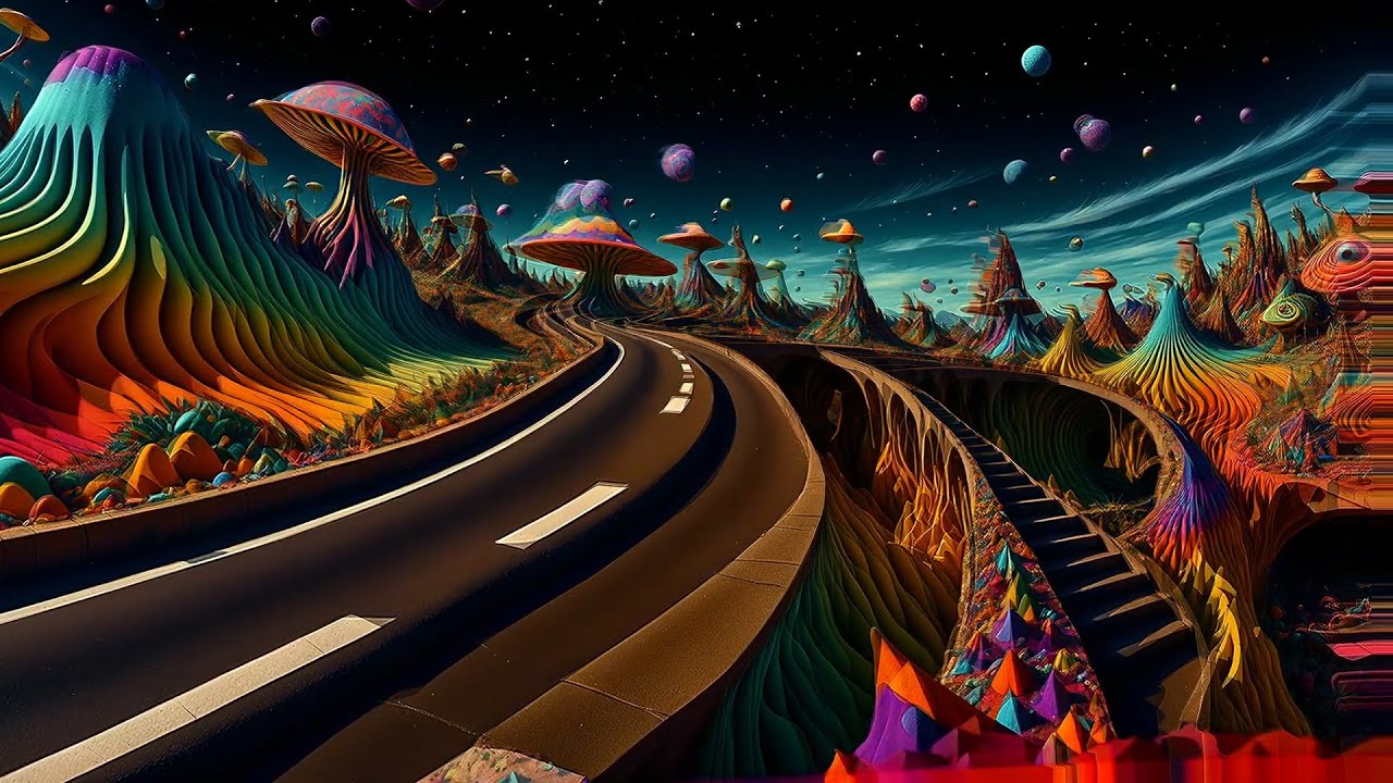 Psychedelic Trance - Mushroom Trippy ๐ Hallucinations Mix 2025 (AI Graphic Visuals)
