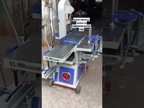 3 in 1 wood working machine attached bandsaw and chain mortiser