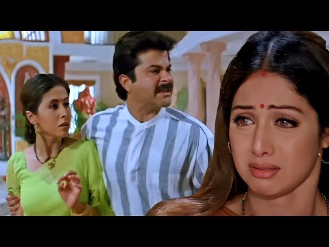 करोड़ों की चाहत में खुद का सुहाग दांव पर लगा दिया - Emotional Scene - Anil Kapoor, Sridevi - Judaai