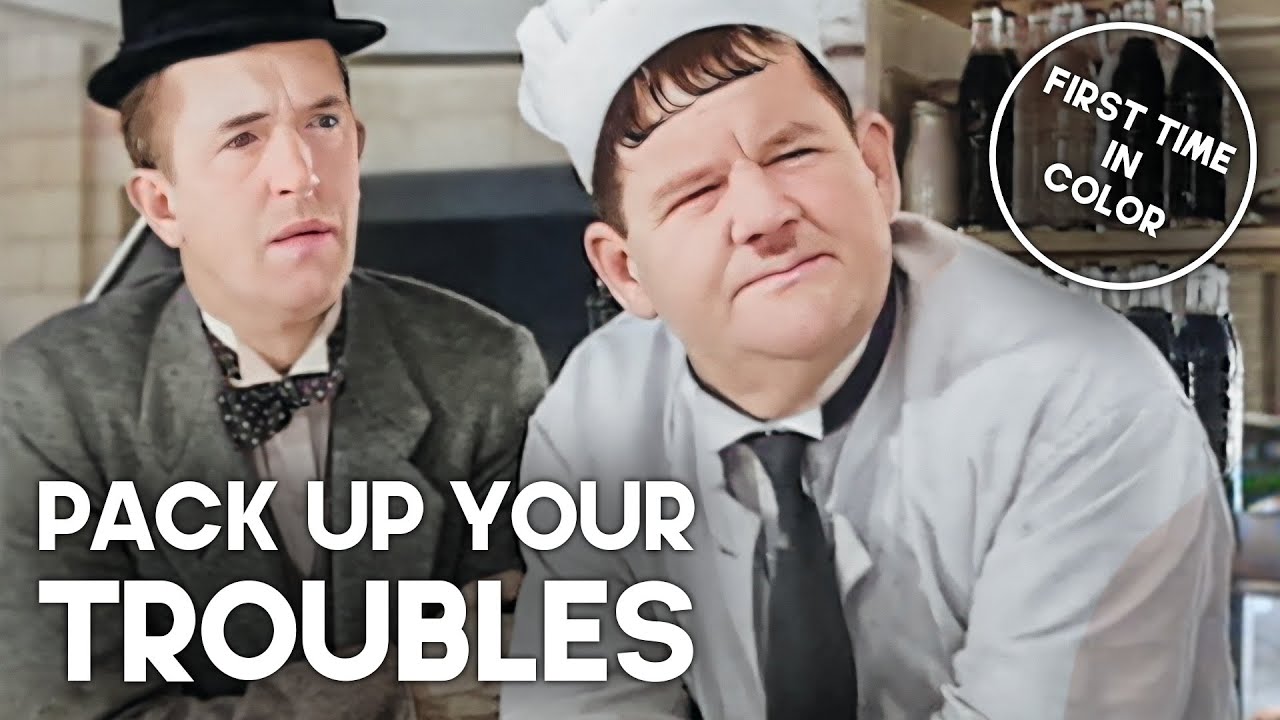 Pack Up Your Troubles | Laurel & Hardy Comedy ๐ฌ