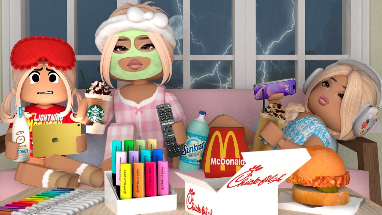 Kids Miss First Day of School Due to Thunderstorm 🌩️ | Roblox Bloxburg Roleplay