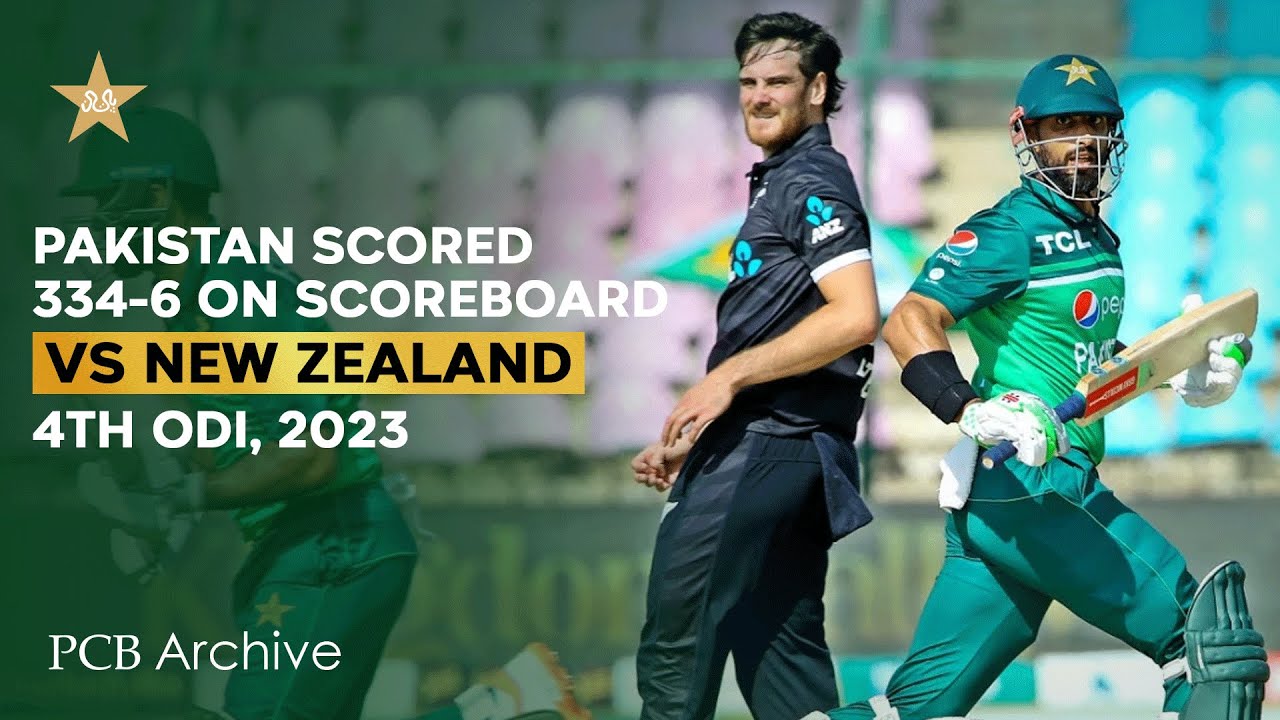 PCB Archive - Pakistan Puts a Strong Total on Scoreboard | PAK vs NZ 4th ODI 2023 | M2B2A