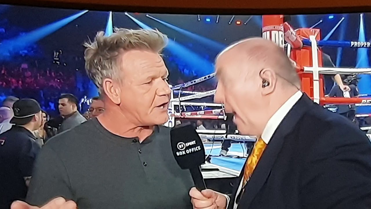Gordon Ramsay Reacts to Cocaine Use in Fury vs Wilder Fight