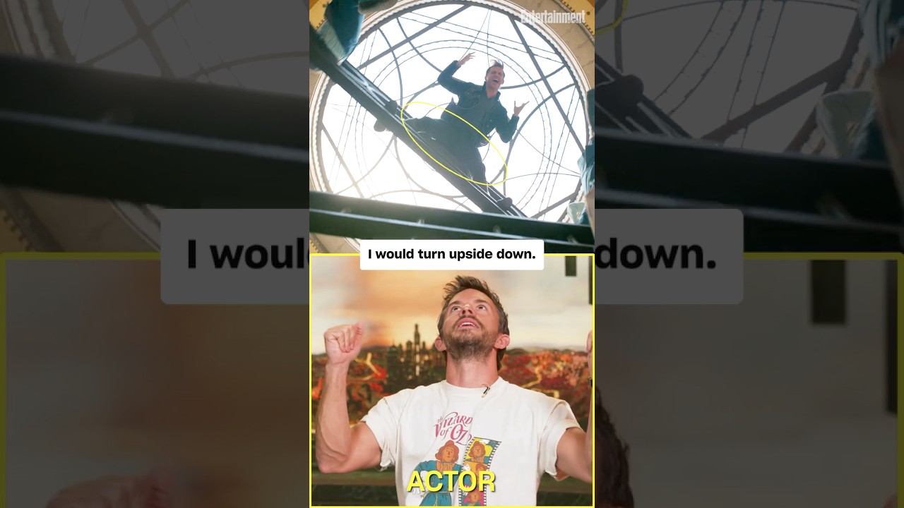 Jonathan Bailey on Filming 'Wicked' Scenes Upside Down 🎥