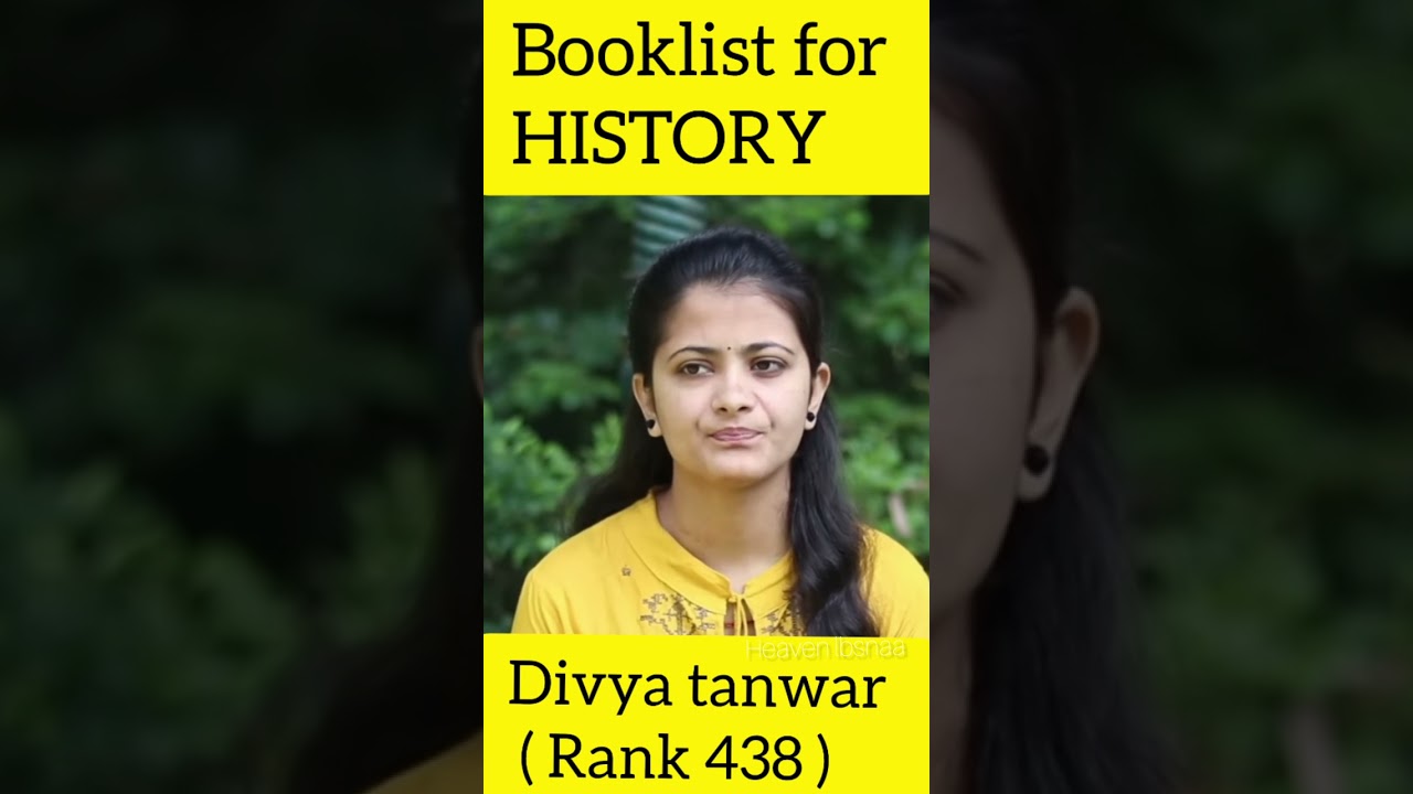 Ultimate History Booklist for UPSC CSE Preparation 📚 | Tips from Rank 438 Divya Tanwar