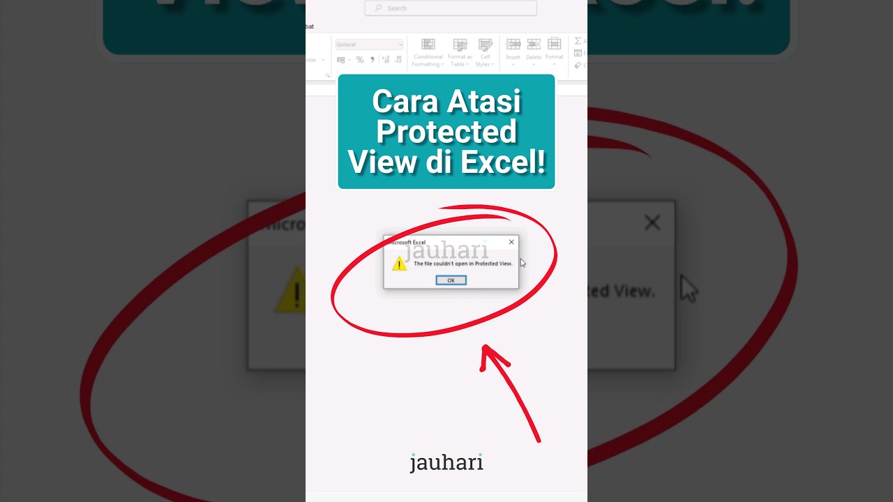 CARA MENGATASI EXCEL TIDAK BISA DIBUKA (PROTECTED VIEW) #excelhacks #exceltutorial #exceltips