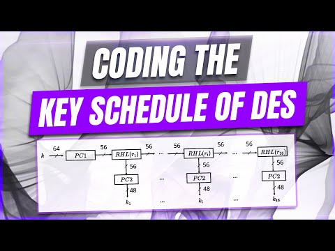 DES - Part 1 - The Key Schedule Algorithm of the Data Encryption Standard