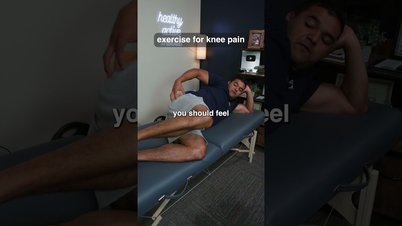 Glute exercise to help with knee pain