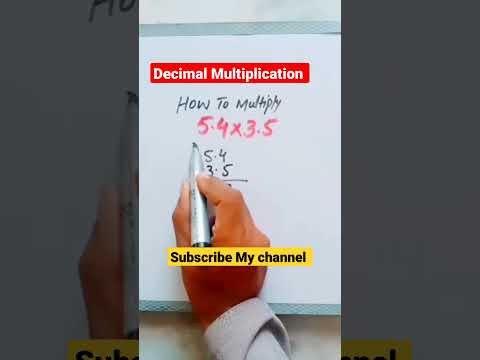 Decimal Multiplication| How to multiply decimals