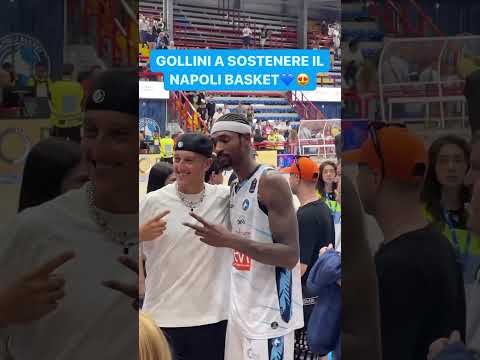 👀GOLLINI PRESENTE A SOSTENERE IL NAPOLI BASKET: GUARDATE COSA A FINE PARTITA🗣️ #shorts