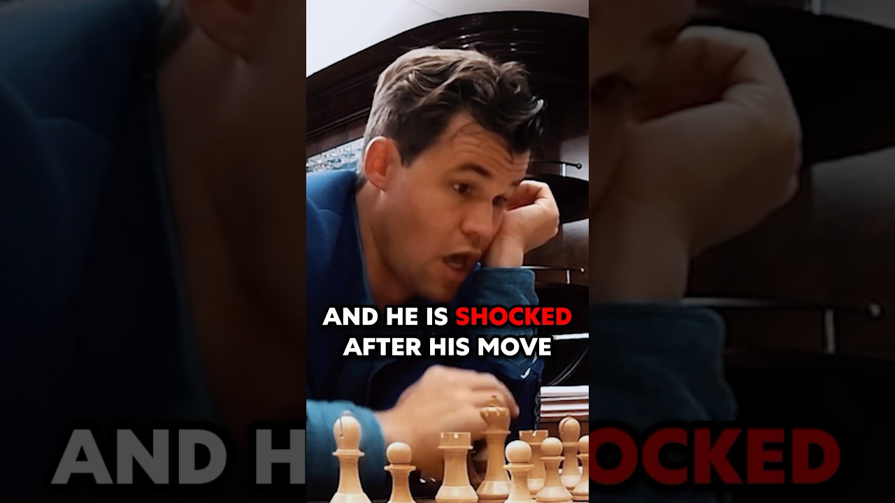 WORLD NO.1 Magnus is SHOCKED BY HIS OWN MOVE While STUDYING