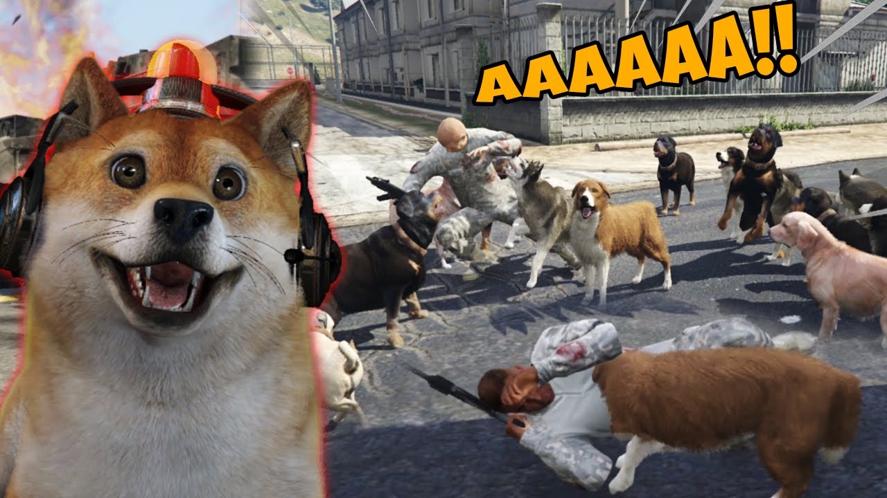 GTA 5: Serangan Squad Anjing ke Markas Tentara 🐶