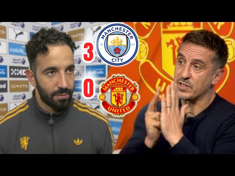 Gary Neville: âAmorim is Too Rigid!â | City 3-0 United Post Match Reaction