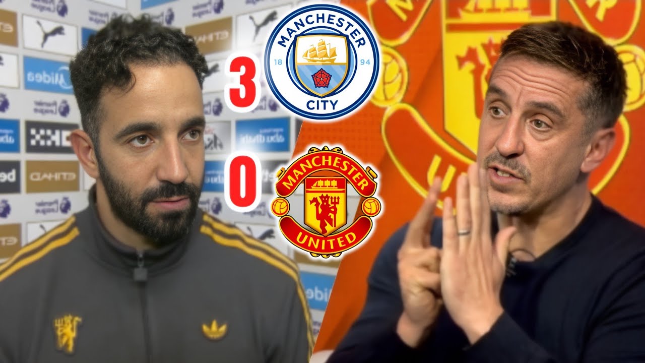 Gary Neville Slams Amorim’s Tactics After City’s 3-0 Win Over Man United ⚽