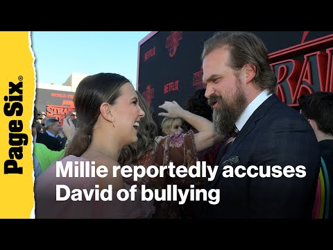 Millie Bobby Brown reportedly accuses David Harbour of harassment