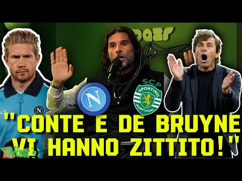 FURIA ADANI su DE BRUYNE-CONTE:"VI HANNO AMMUTOLITO GNE GNE PIANGETE!" NAPOLI-SPORTING 2 1 EL FUTBOL