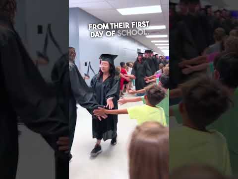 High School Seniors Saying Goodbye To The Kindergarten Kids ❤️