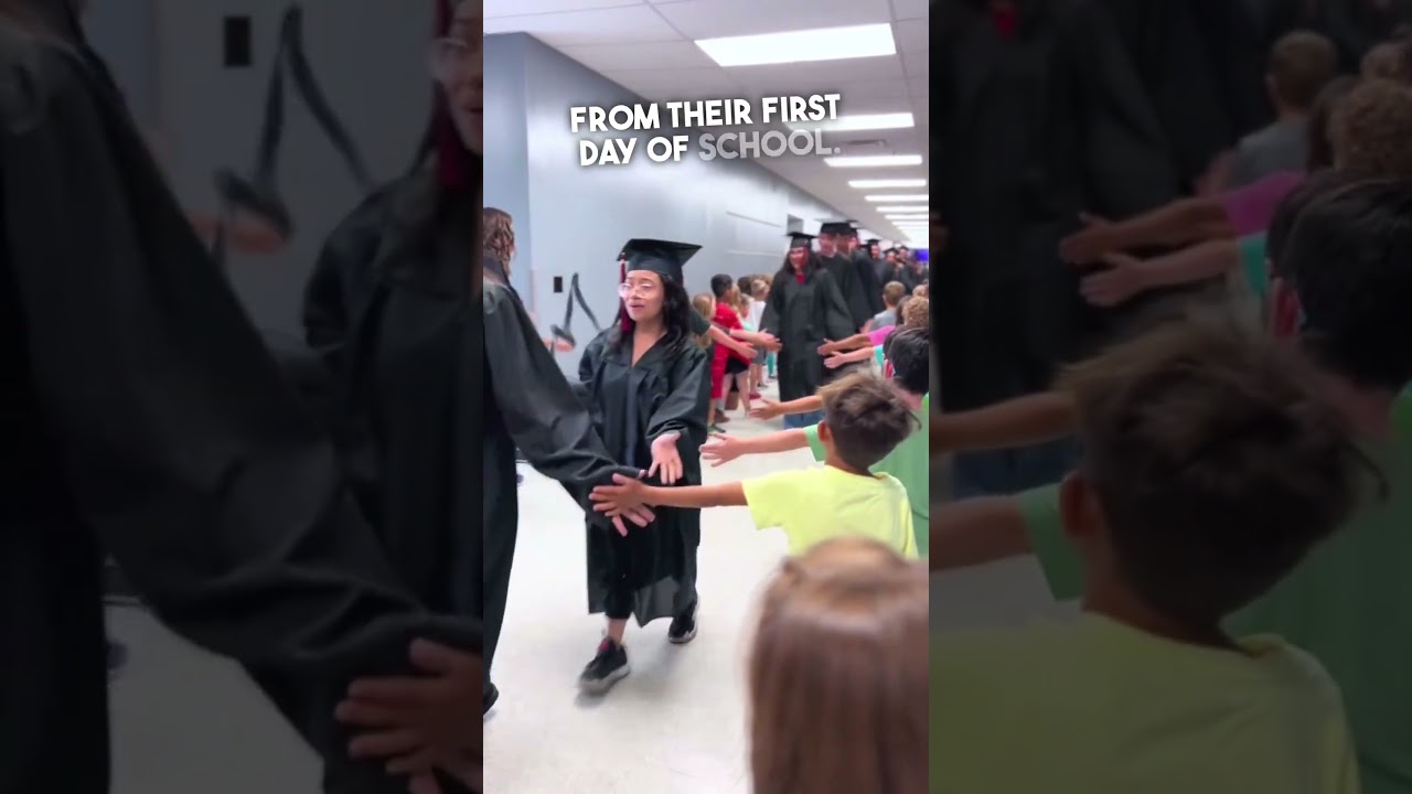 Heartwarming Farewell: High School Seniors Say Goodbye to Kindergarten Kids ❤️