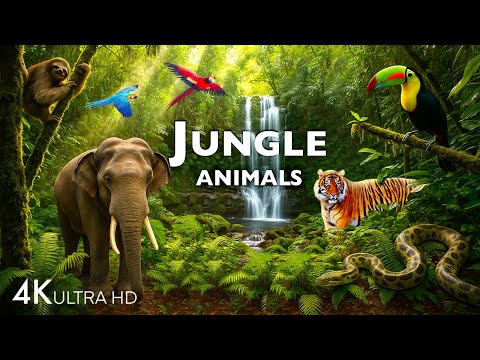 JUNGLE ANIMAL DISCOVERY / 60FPS 4K ULTRA HD #4K #ANIMALS