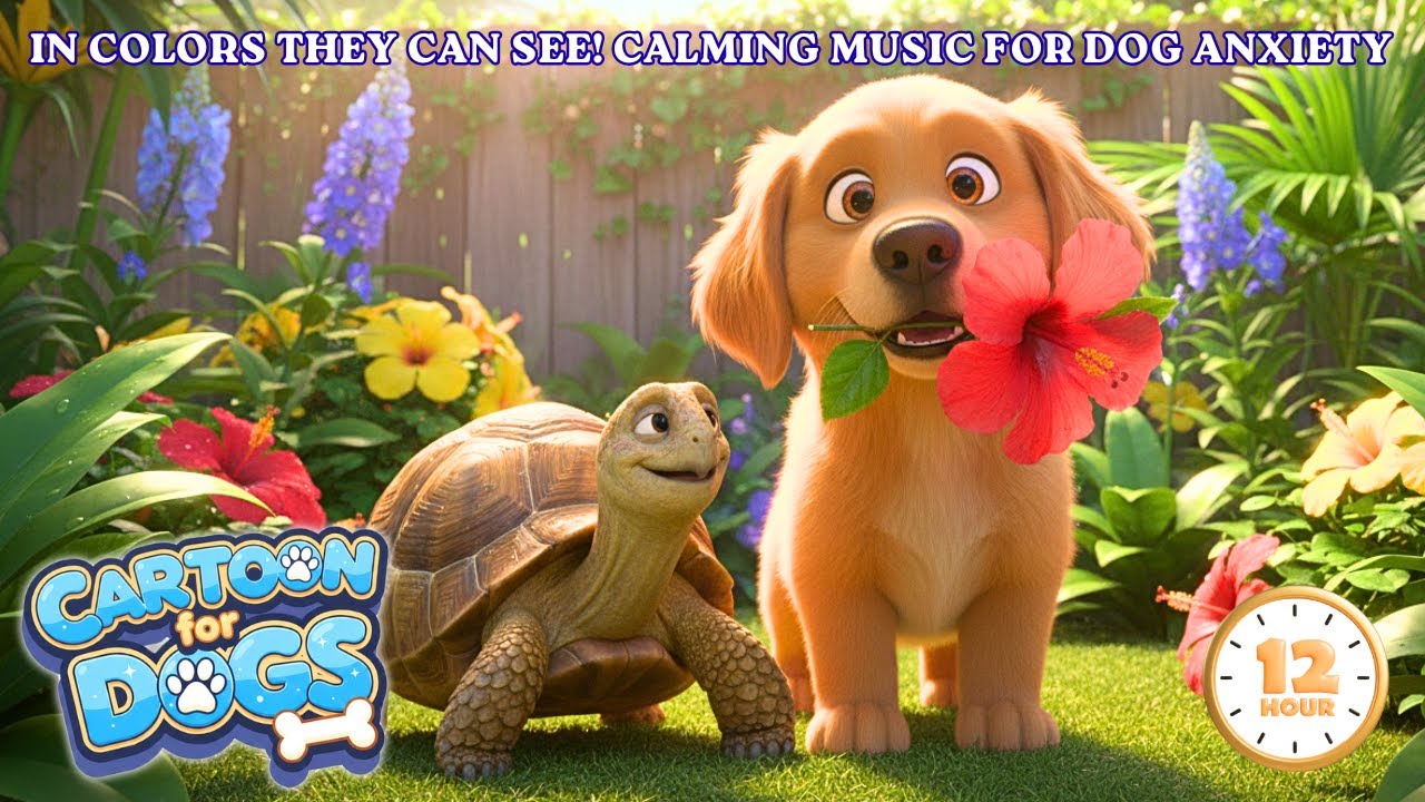 Music Cartoon for Dogs: Colors & Comfort 🐶