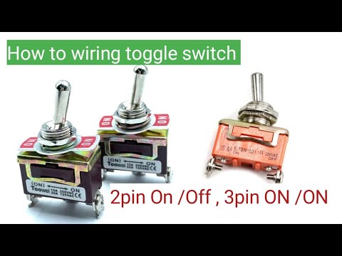 2pin 3pin toggle switch wiring diagram