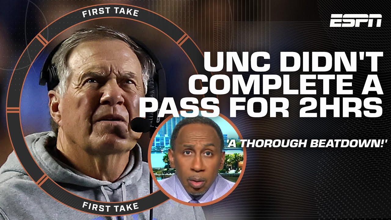 Stephen A. Blasts UNC's Shocking 48-14 Loss to TCU on First Take 😱