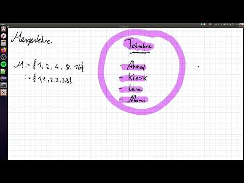Mathematik für Informatiker 1 | Mengenlehre 1: Definiton