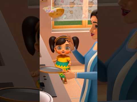 Mumma Ki Roti 🍽️ Gol Gol Gol! | Cute Hindi Kids Rhyme #shorts #hindirhymes