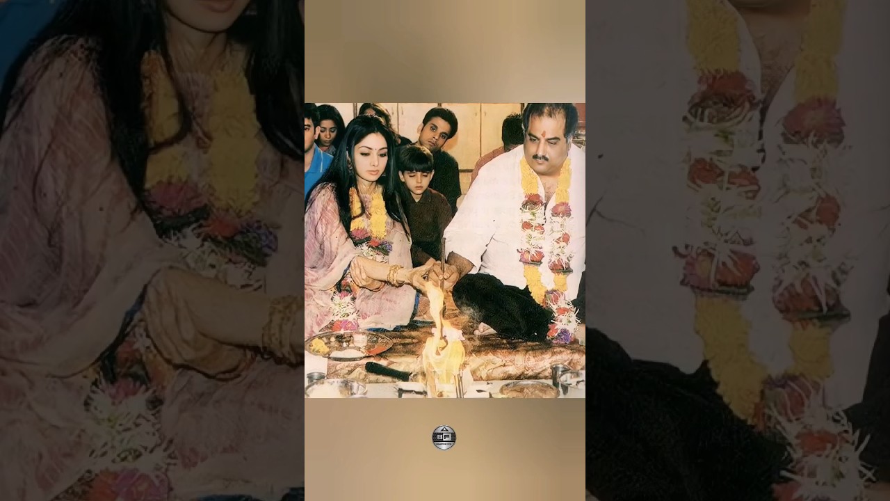 Actress Sridevi with Husband Boney Kapoor – A Beautiful Couple