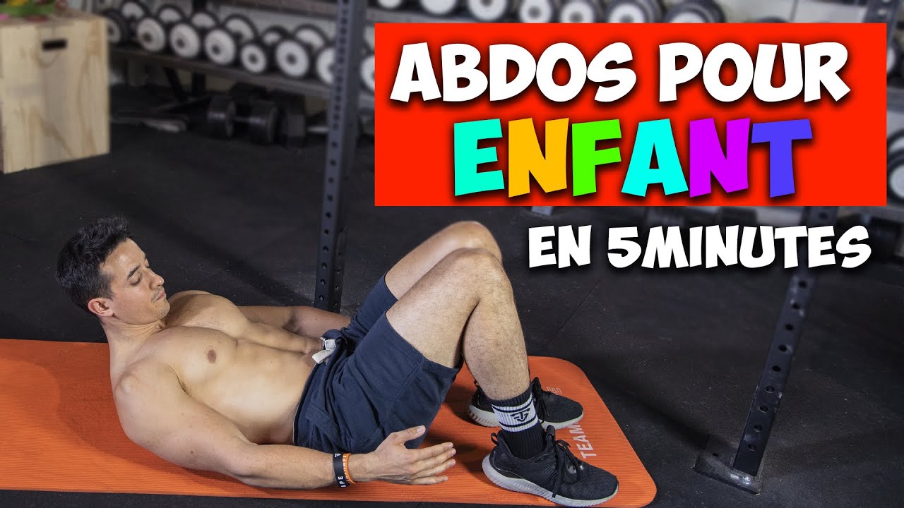 Séance abdos pour enfants en 5 min 🧒