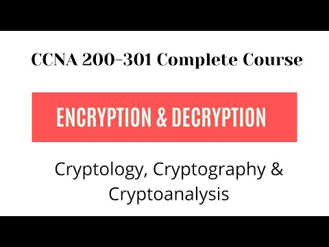 Cryptology, Cryptography and Cryptoanalysis | Encryption and Decryption Basics