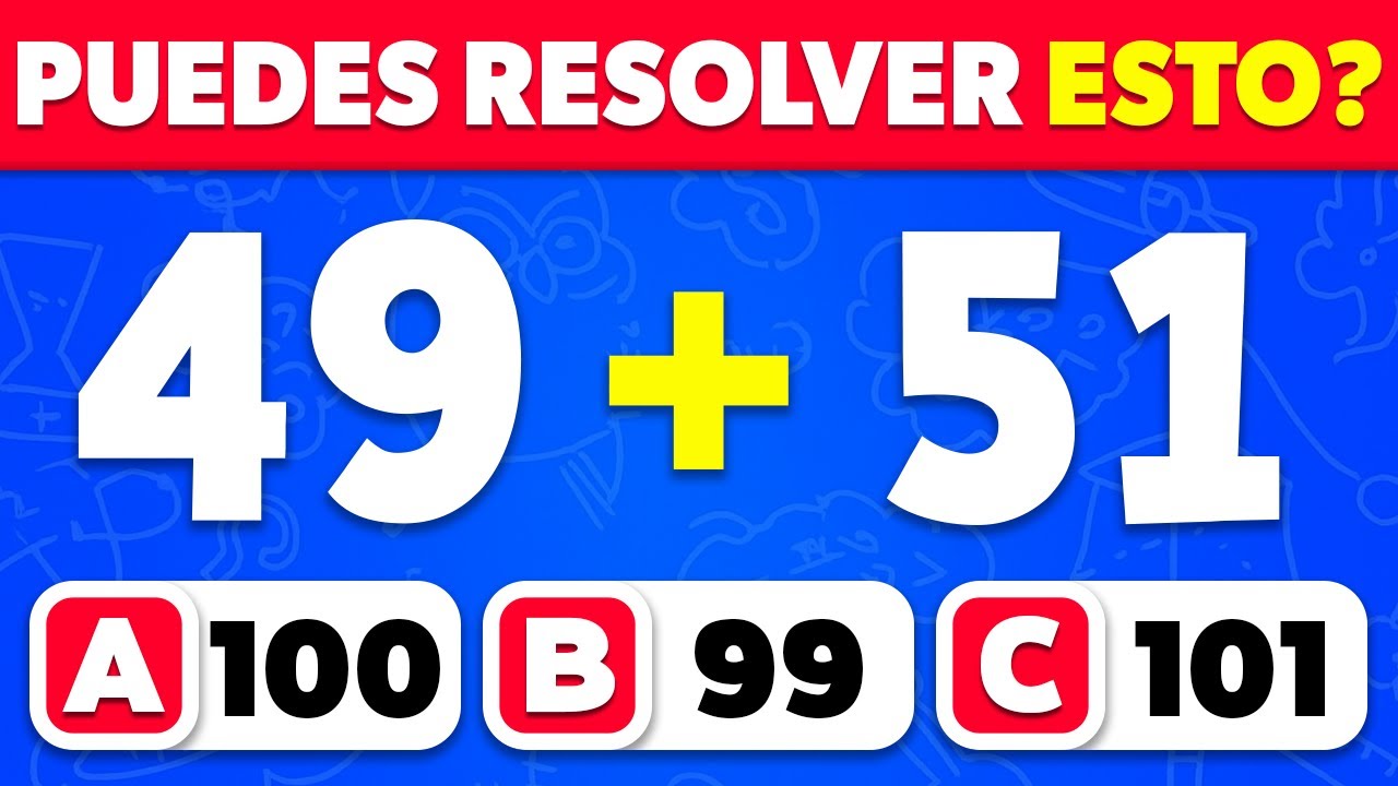 ¿Puedes Superar Este Desafiante Quiz de Matemáticas? 🤓 | De Fácil a Imposible
