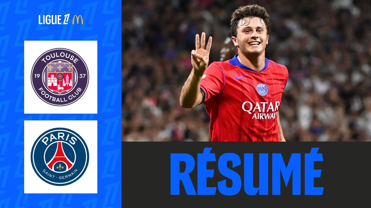 2 João Neves Brille avec un Triplé Époustouflant : Retour en Force de Toulouse FC contre PSG ⚽