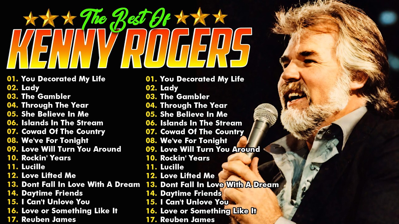 Kenny Rogers Nonstop Hits: Classic Country 80s-90s 🎶