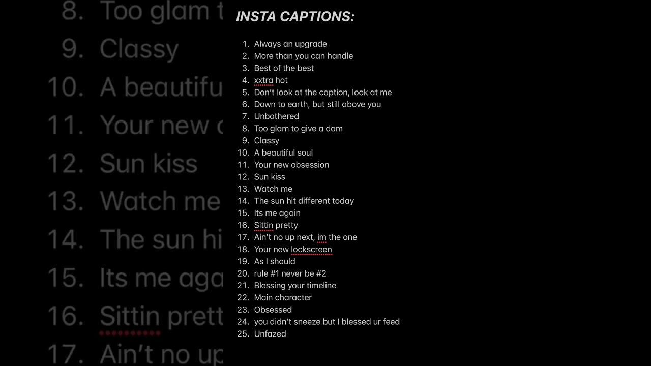 Unique Instagram Captions for Every Post ✨