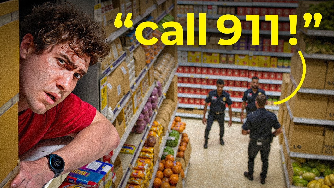 How Long Can You Survive Hidden in a Grocery Store? 🛒