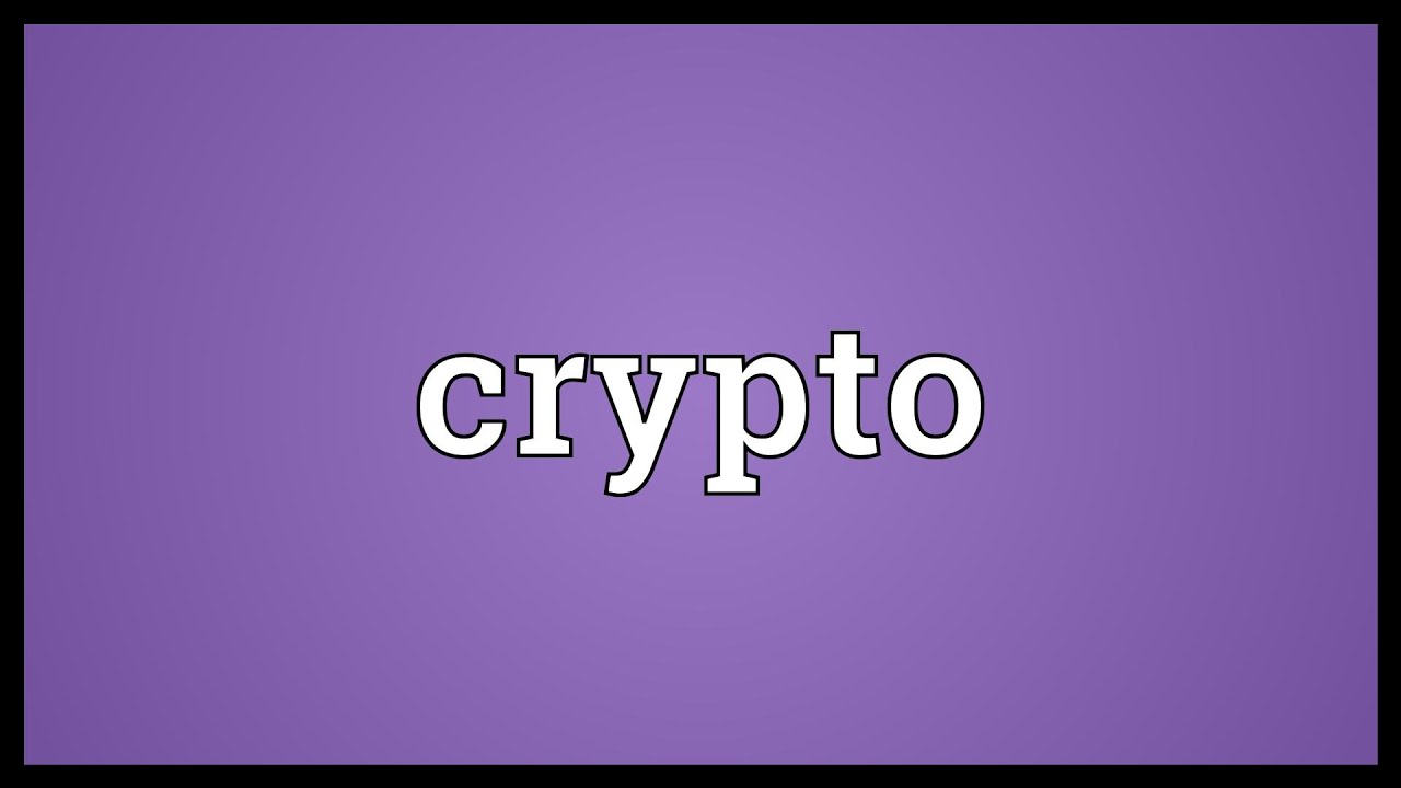 Crypto Meaning Explained 🔐
