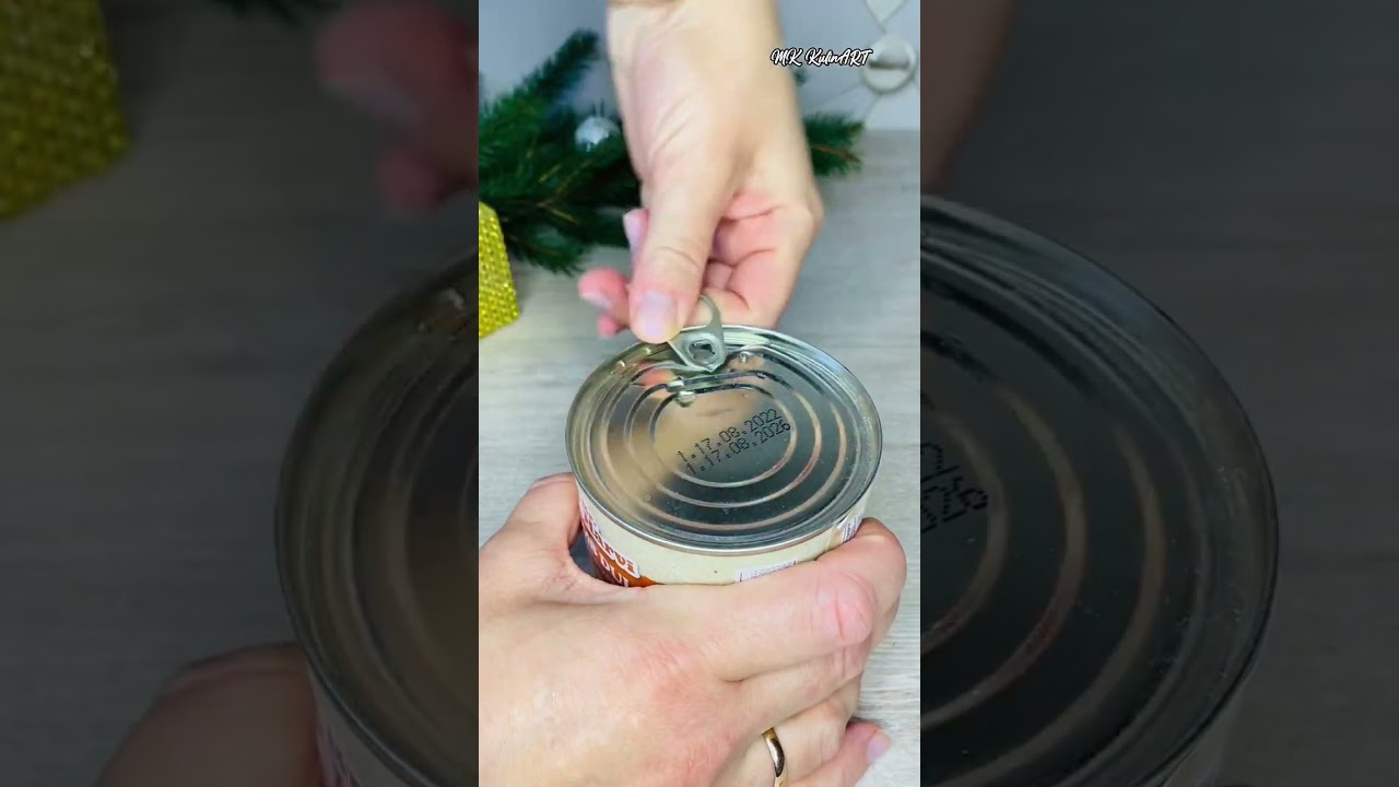 Шокирующий способ открыть консервную банку без усилий! 😲🥫