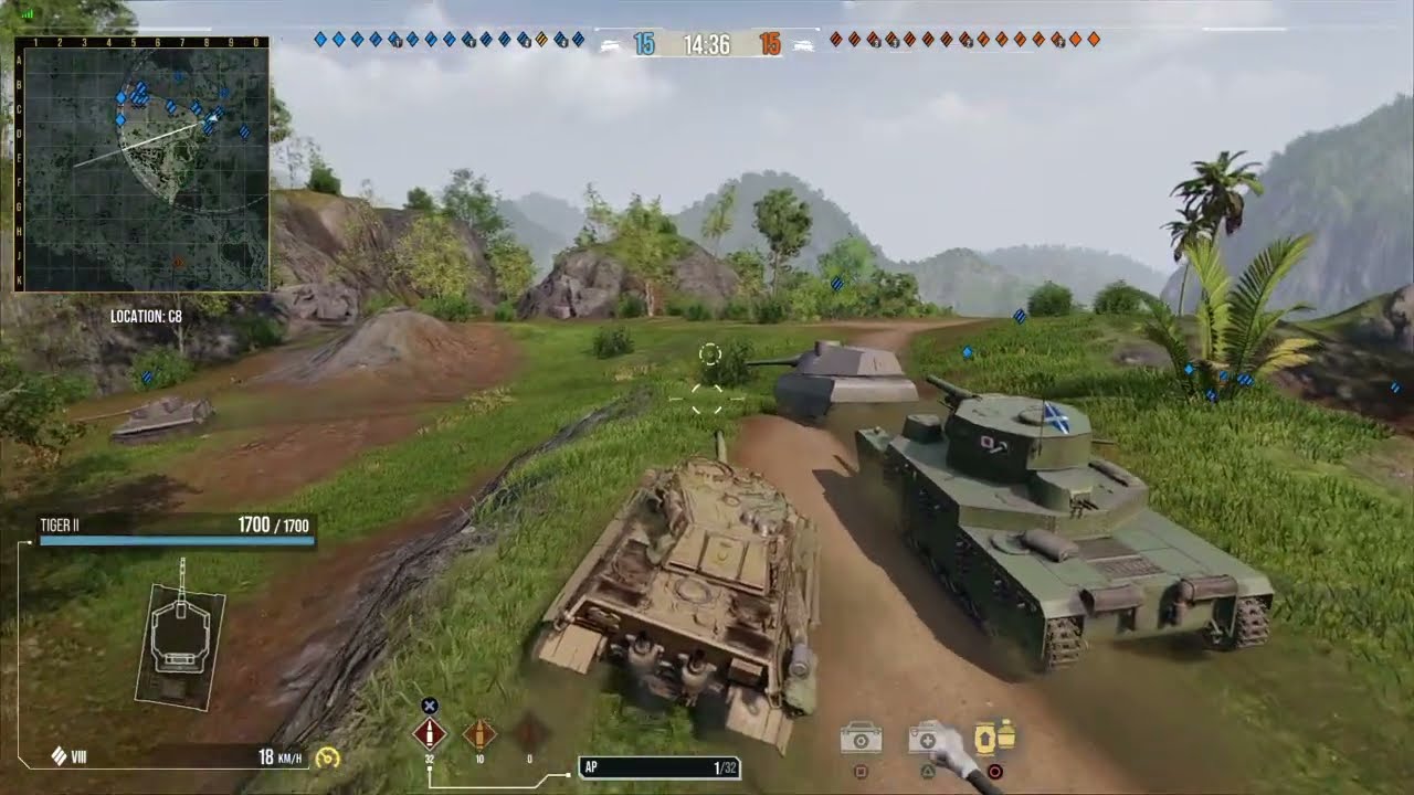 WOT PS4: Tiger II Heavy Tank Gameplay 🛡️